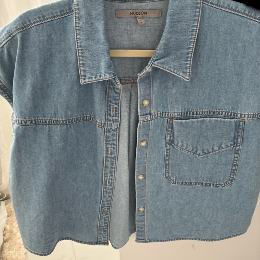 Hudson Jeans Denim Camp Shirt - Picture 3 of 7